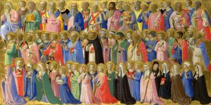 The Forerunners of Christ with Saints and Martyrs, Fra Angelico (c.1395–1455), 1423 Fiesole; National Gallery, London