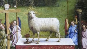 The Adoration of the Lamb, Hubert van Eyck (c.1385–1426) and Jan van Eyck (c.1390–1441); c.1432; St Bavo’s Cathedral, Ghent