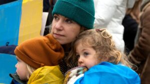 Ukrainian family via cbcew.org.uk