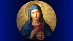 Image of the Immaculate Heart in the Peterskirche, Vienna (via Wikimedia Commons)