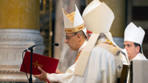 Cardinal Fernández giving his homily © Mazur/CBCEW