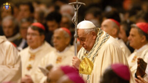 Pope Francis at Mass with new cardinals, December 2024. © Mazur/CBCEW